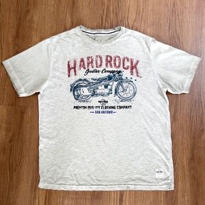 Hard Rock Guitar Company Motorcycle Graphic Tee San Antonio